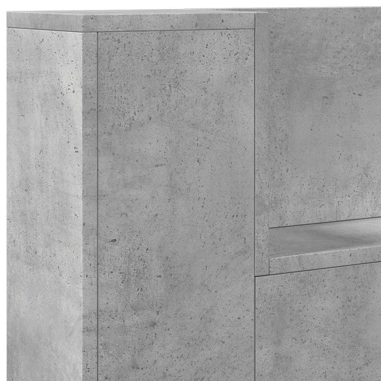 Headboard Concrete Grey 120 x 16.5 x 103.5 cm Engineered Wood