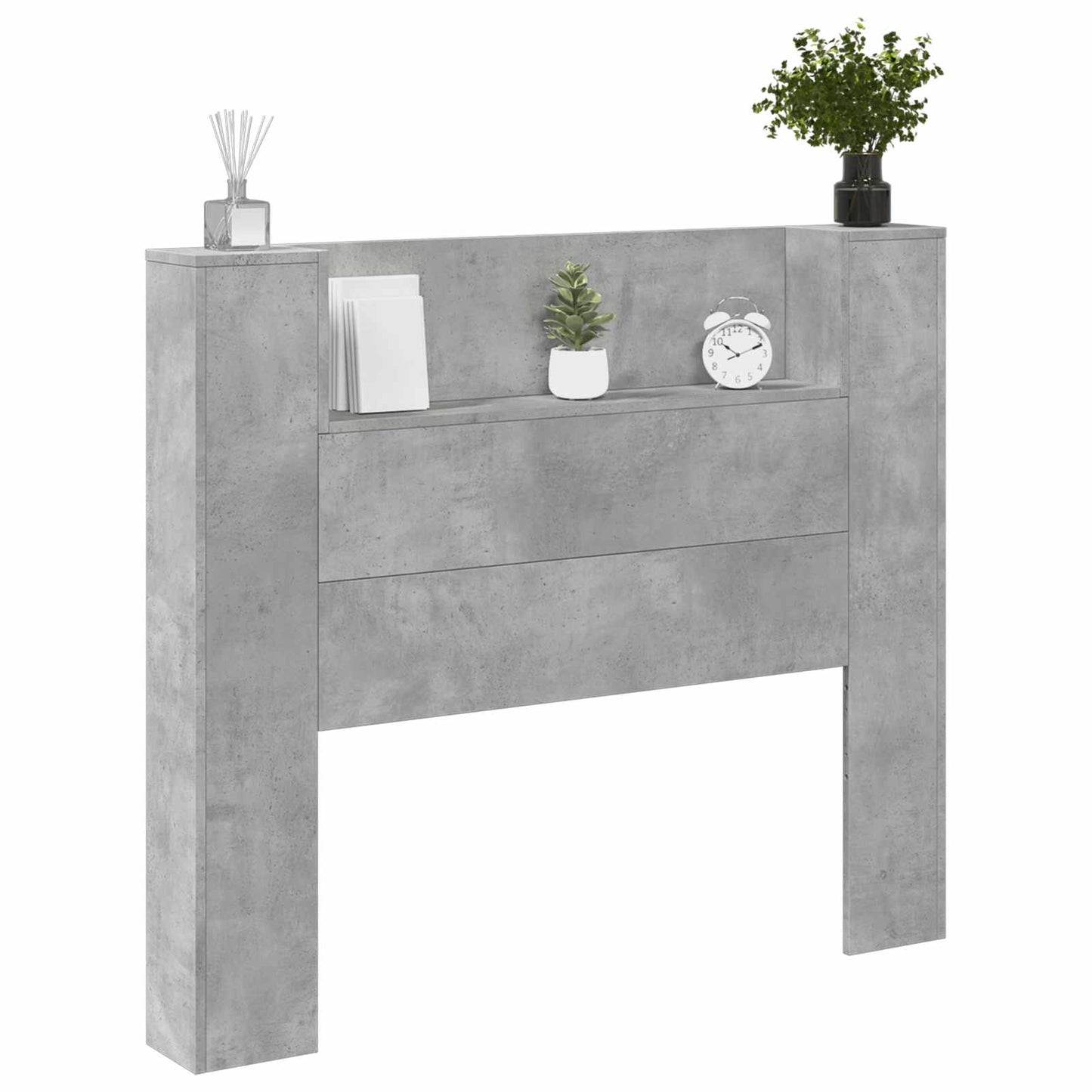 Headboard Concrete Grey 120 x 16.5 x 103.5 cm Engineered Wood