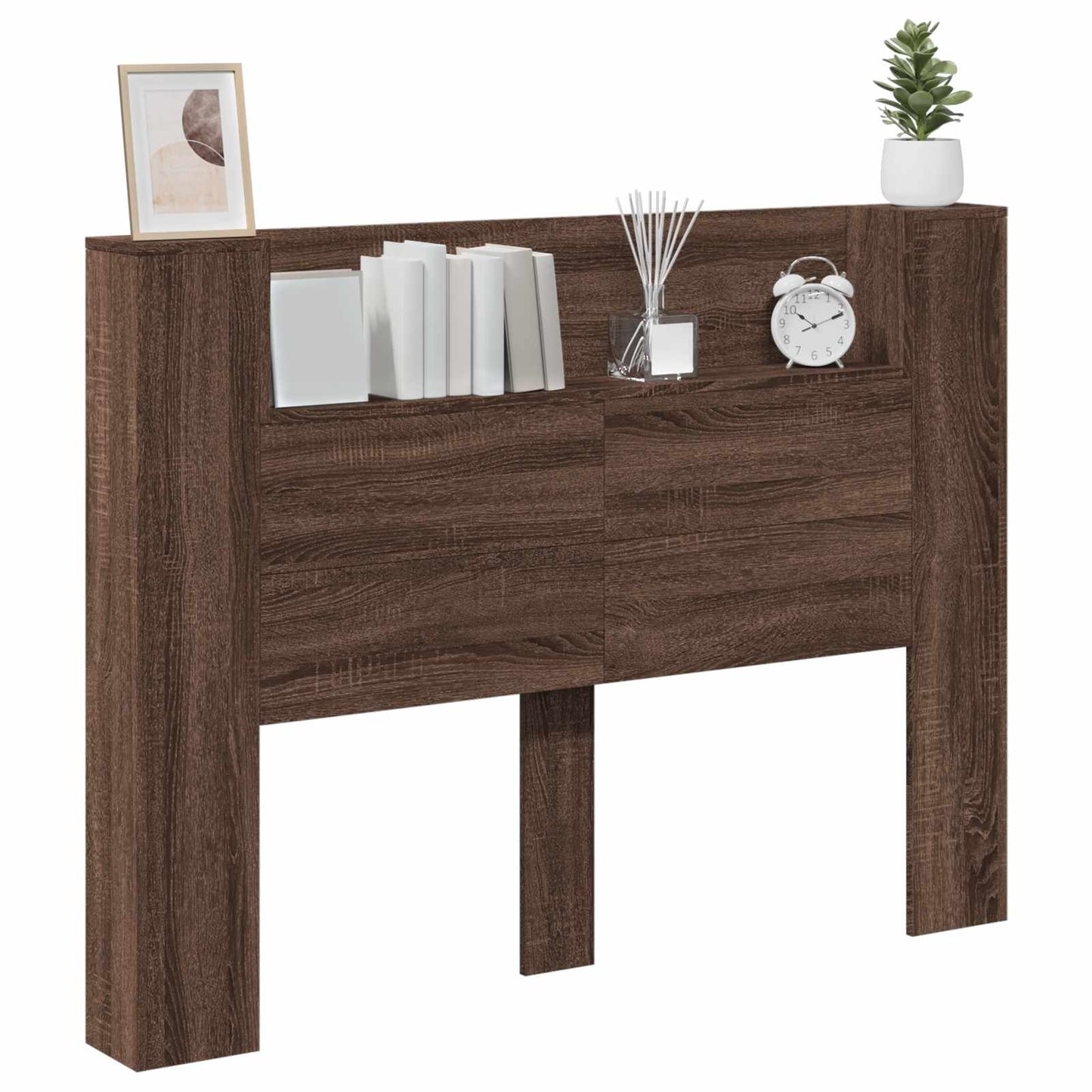 Headboard Brown Oak Engineered Wood