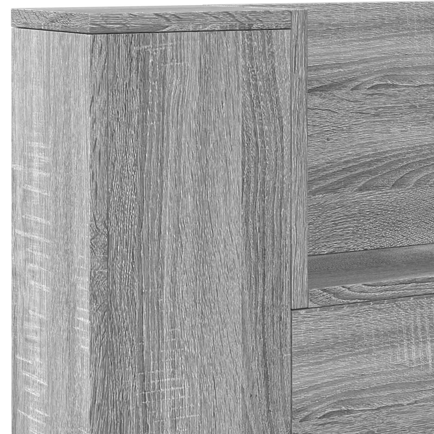 Headboard Grey Sonoma 140 x 16.5 x 103.5 cm Engineered Wood