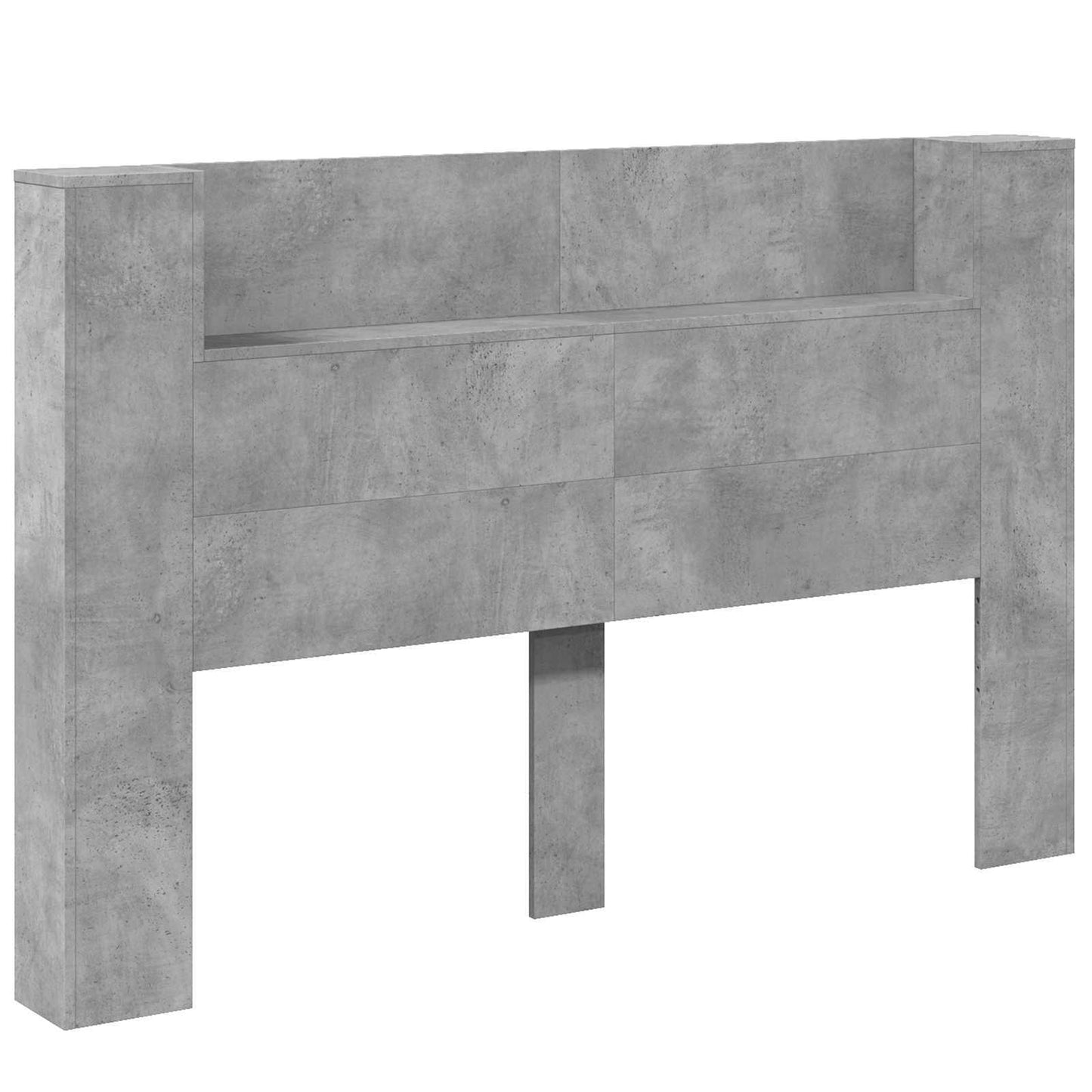 Headboard Concrete Grey 160 x 16.5 x 103.5 cm Engineered Wood