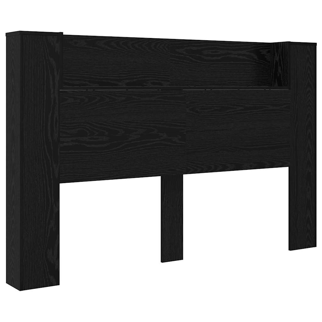 Headboard Black Oak Engineered Wood