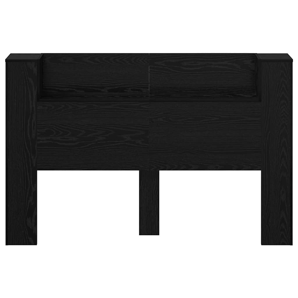 Headboard Black Oak 160 x 17 x 104.5 cm Engineered Wood
