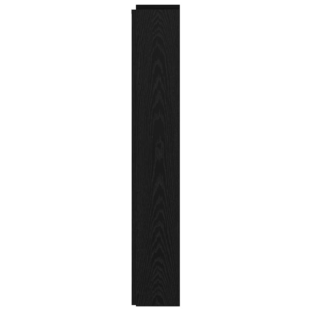 Headboard Black Oak 160 x 17 x 104.5 cm Engineered Wood