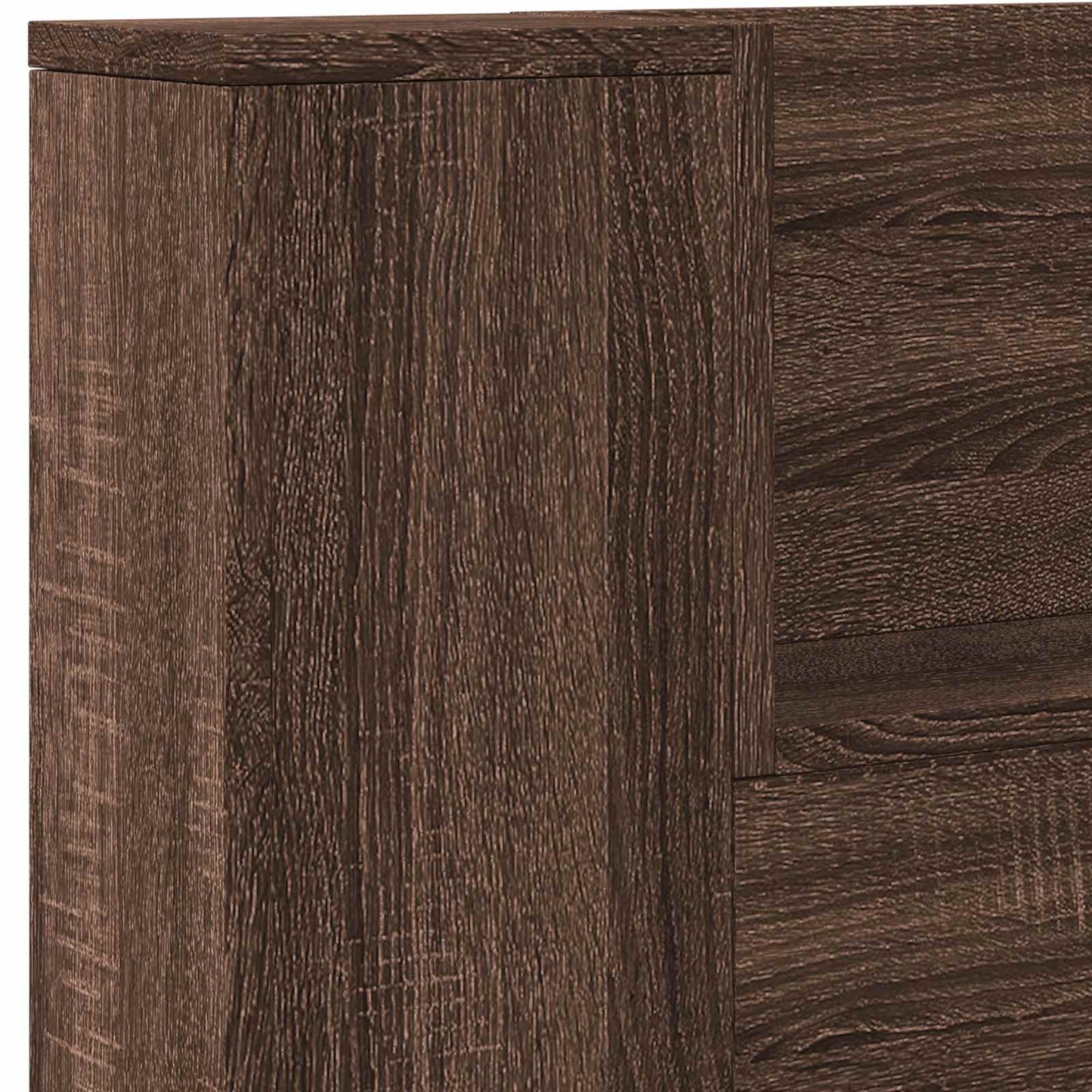 Headboard Brown Oak 160 x 16.5 x 103.5 cm Engineered Wood