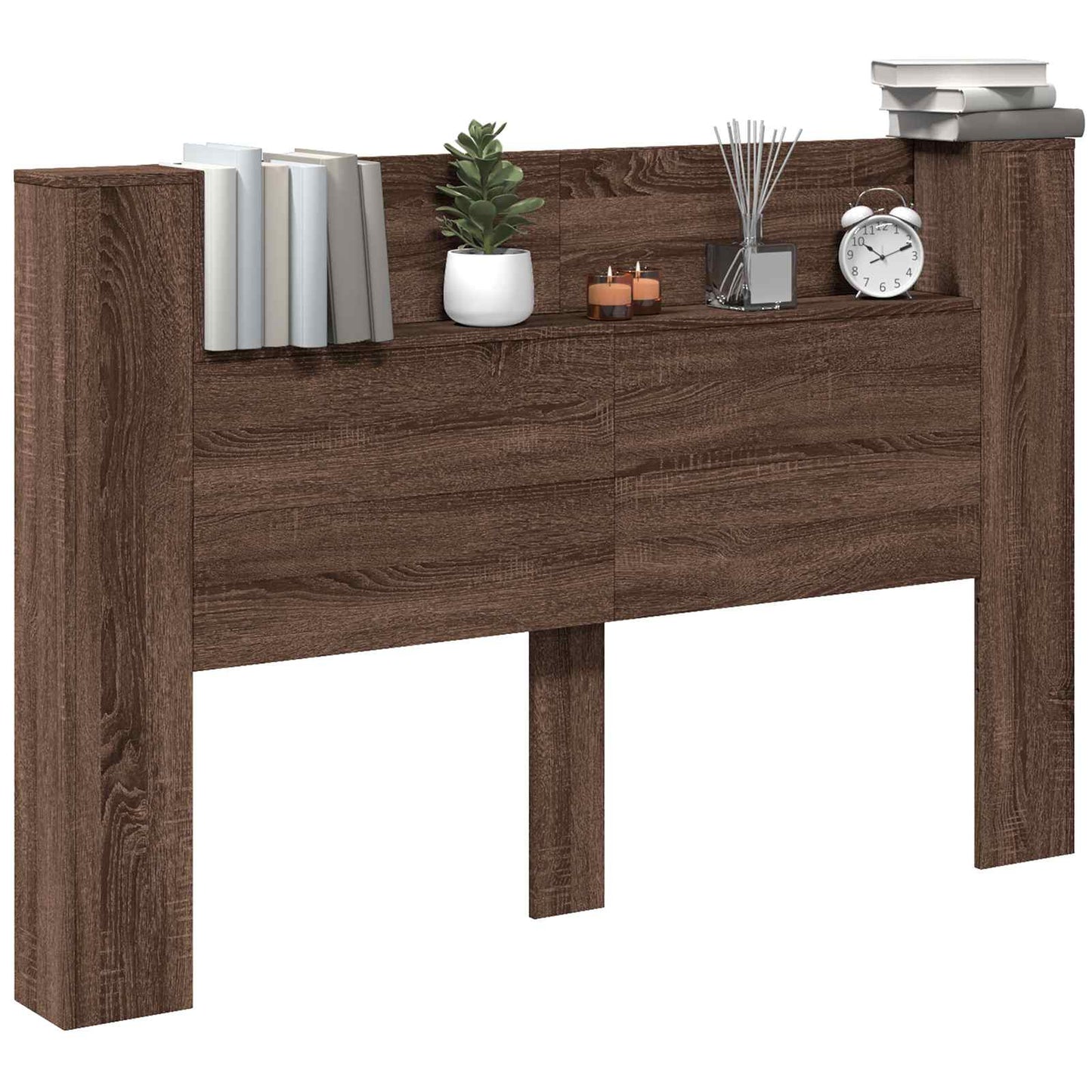 Headboard Brown Oak 160 x 16.5 x 103.5 cm Engineered Wood