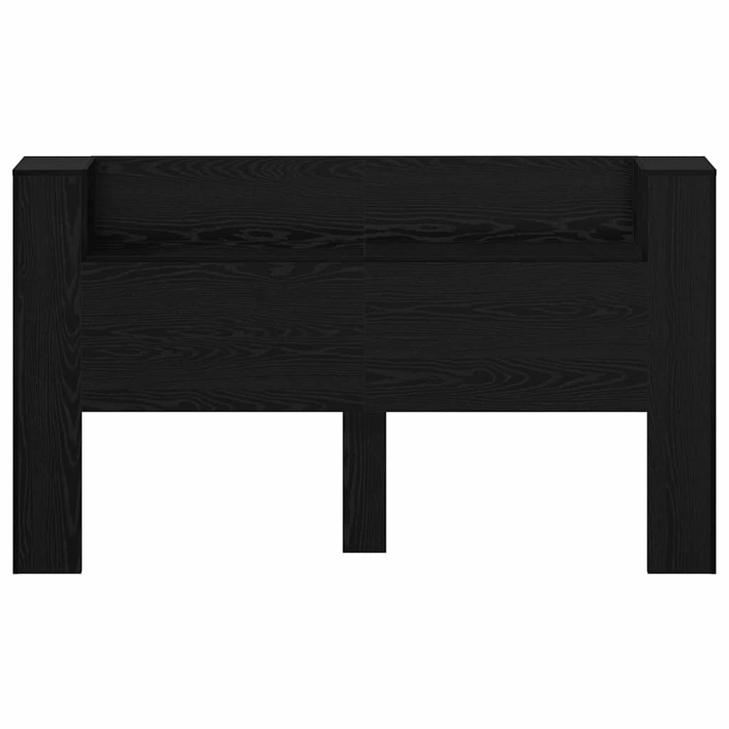 Headboard Black Oak 180 x 17 x 104.5 cm Engineered Wood
