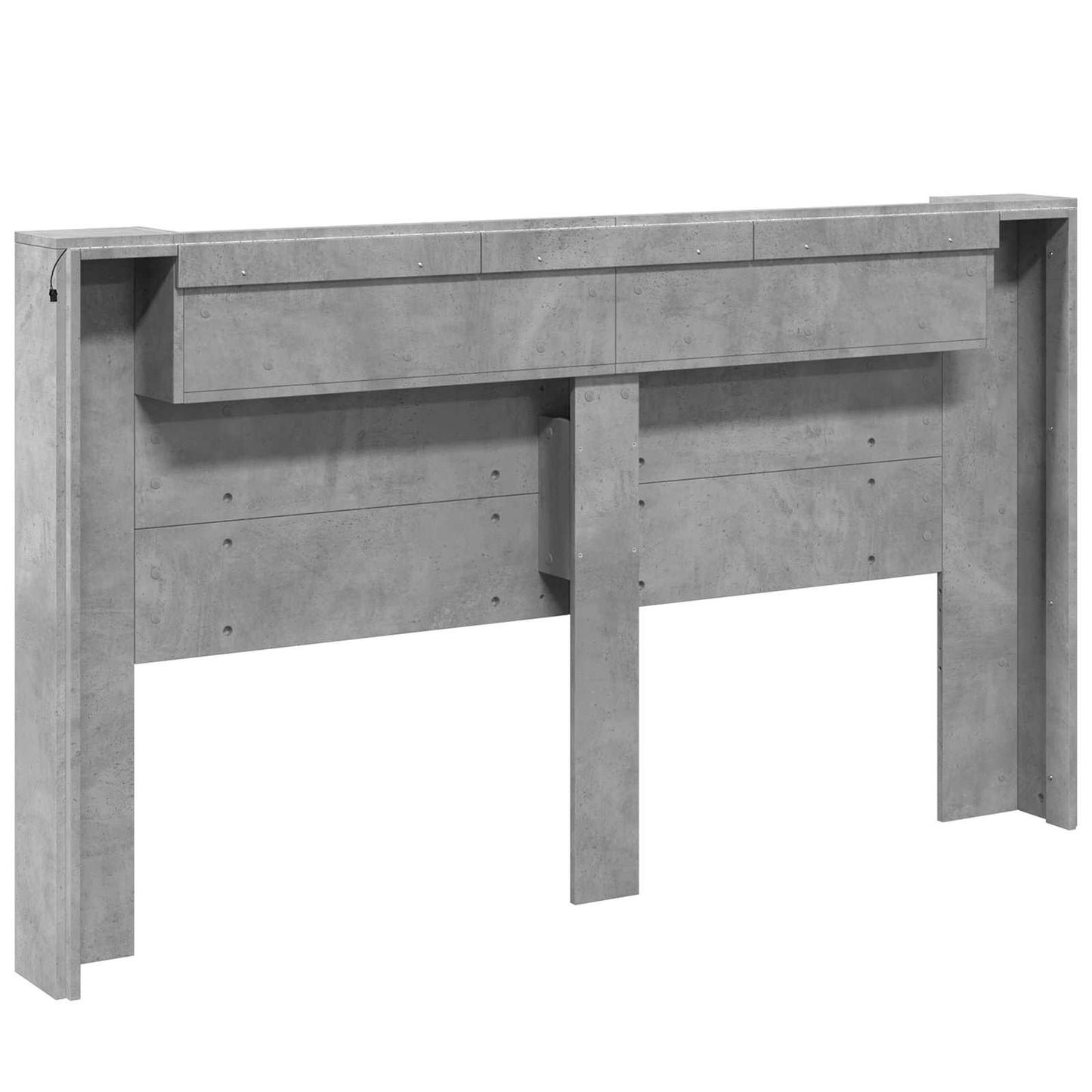 Headboard Concrete Grey 180 x 16.5 x 103.5 cm Engineered Wood