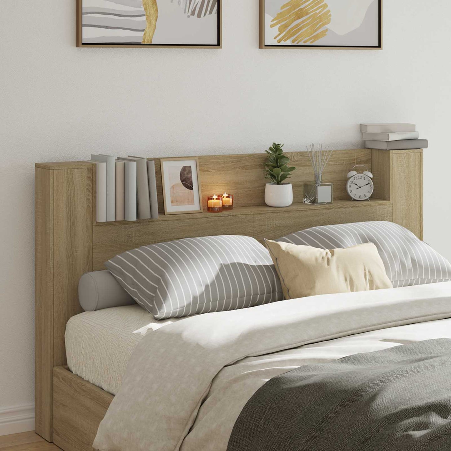 Headboard Sonoma Oak Engineered Wood
