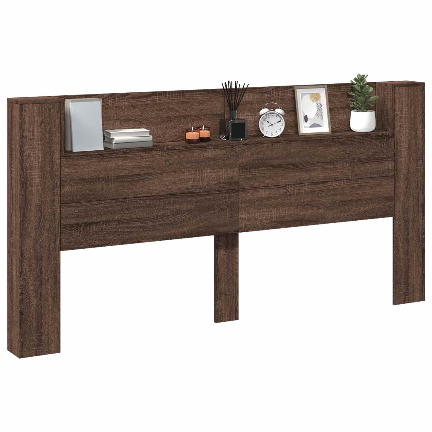 Headboard Brown Oak Engineered Wood