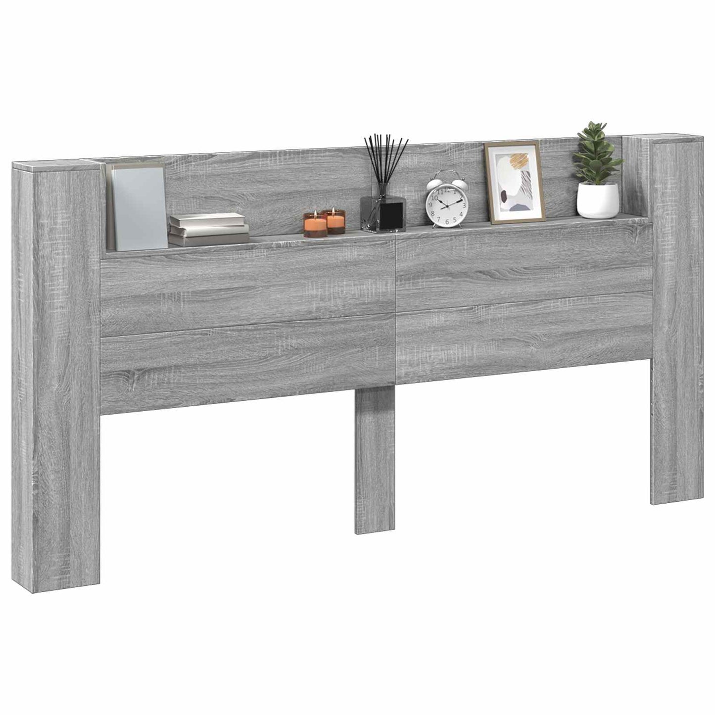 Headboard Grey Sonoma 200 x 16.5 x 103.5 cm Engineered Wood