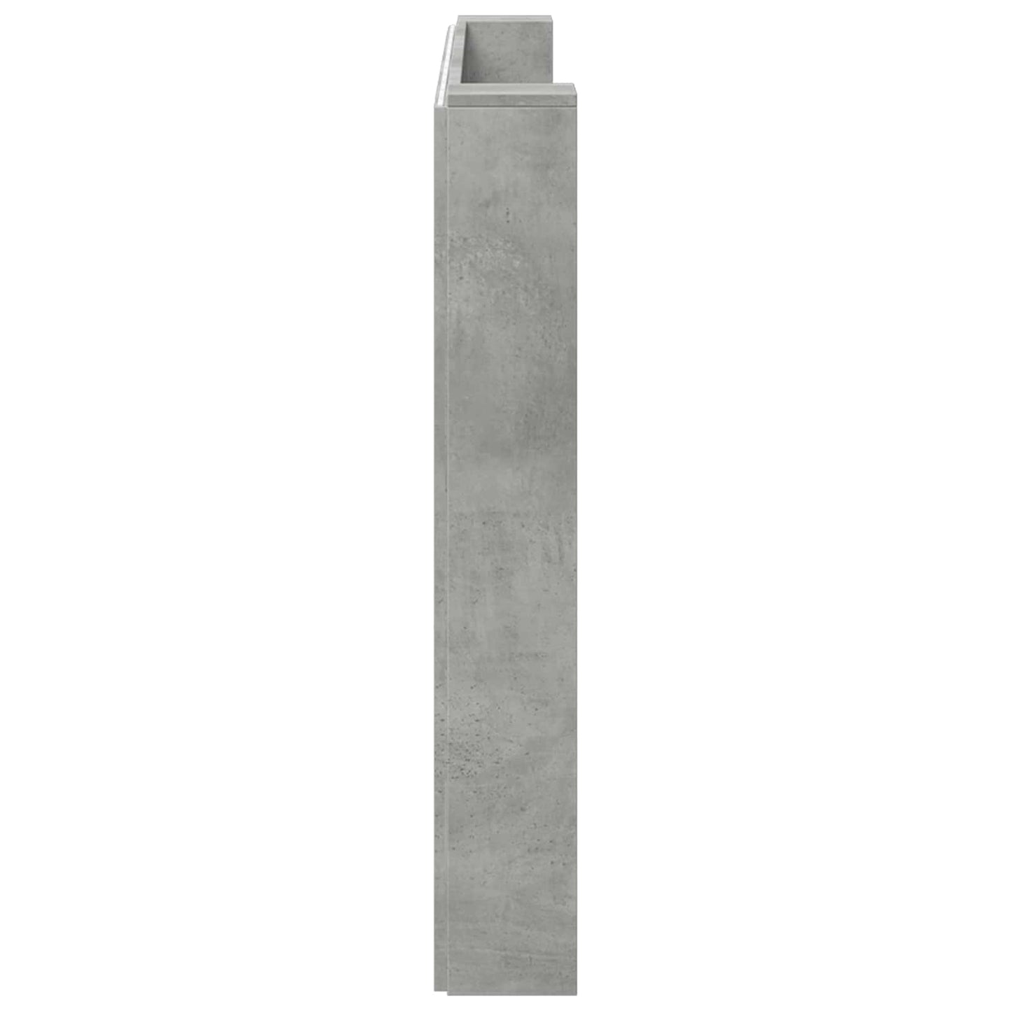 Headboard Concrete Grey 200 x 16.5 x 103.5 cm Engineered Wood