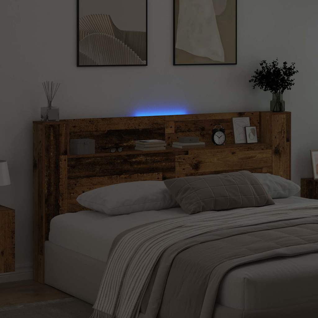 Headboard Old Wood 200 x 15 x 103.5 cm Engineered Wood