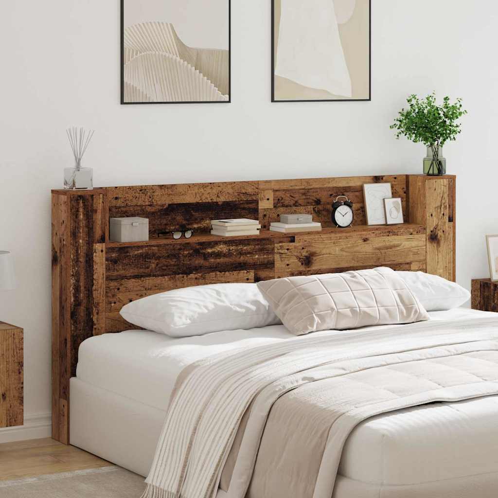 Headboard Old Wood 200 x 15 x 103.5 cm Engineered Wood