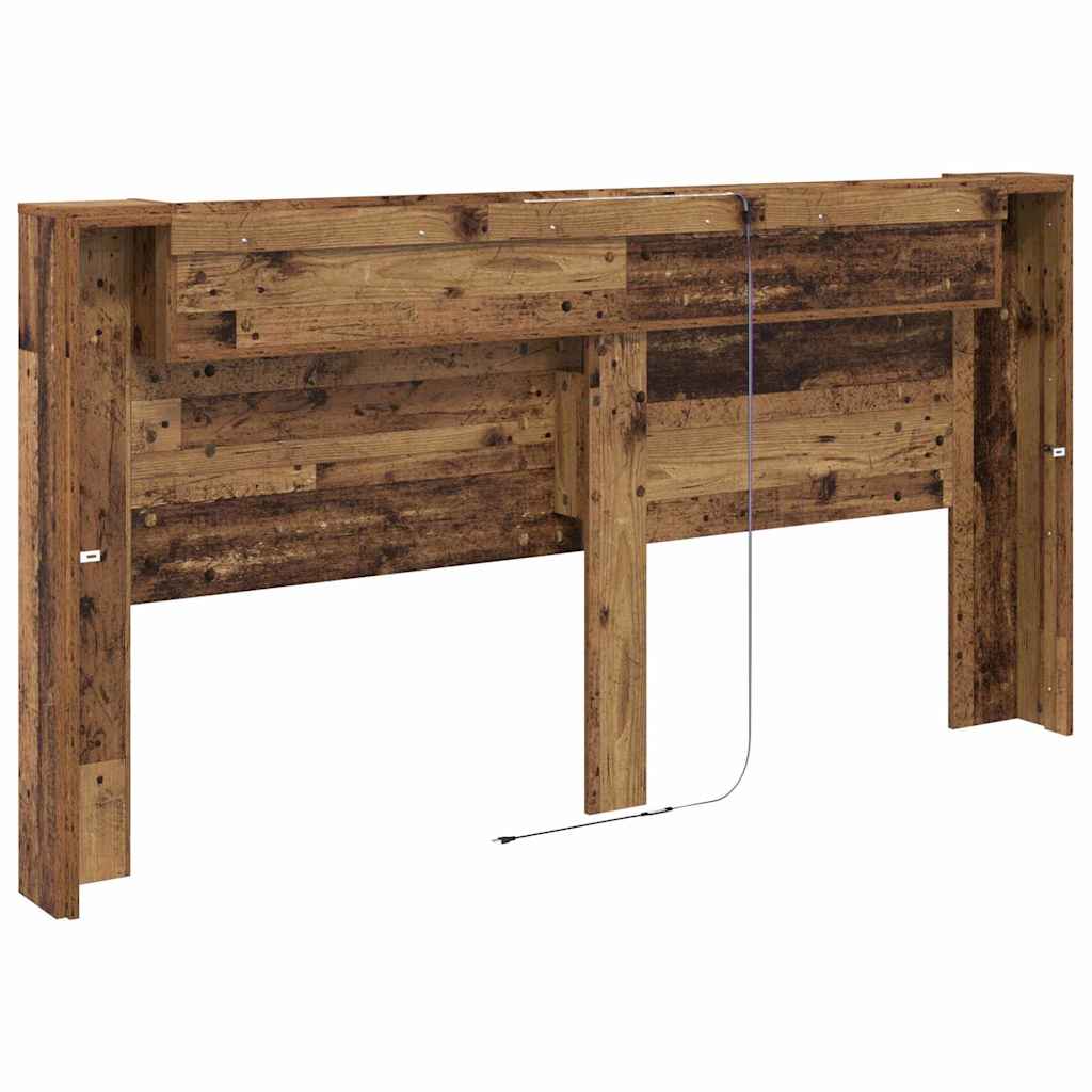 Headboard Old Wood 200 x 15 x 103.5 cm Engineered Wood