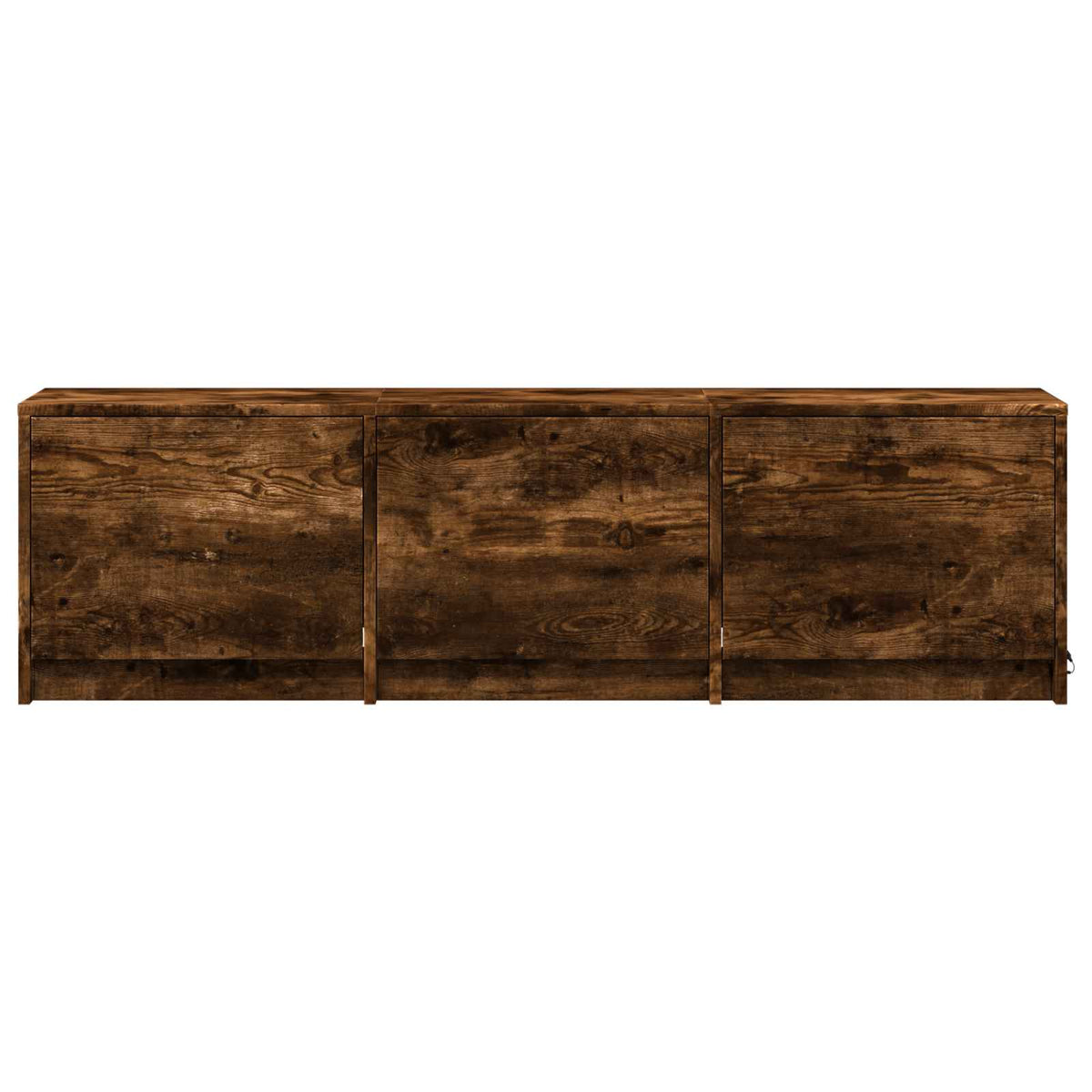 TV Cabinet with LED 140 x 34 x 40 cm Smoked Oak Engineered Wood