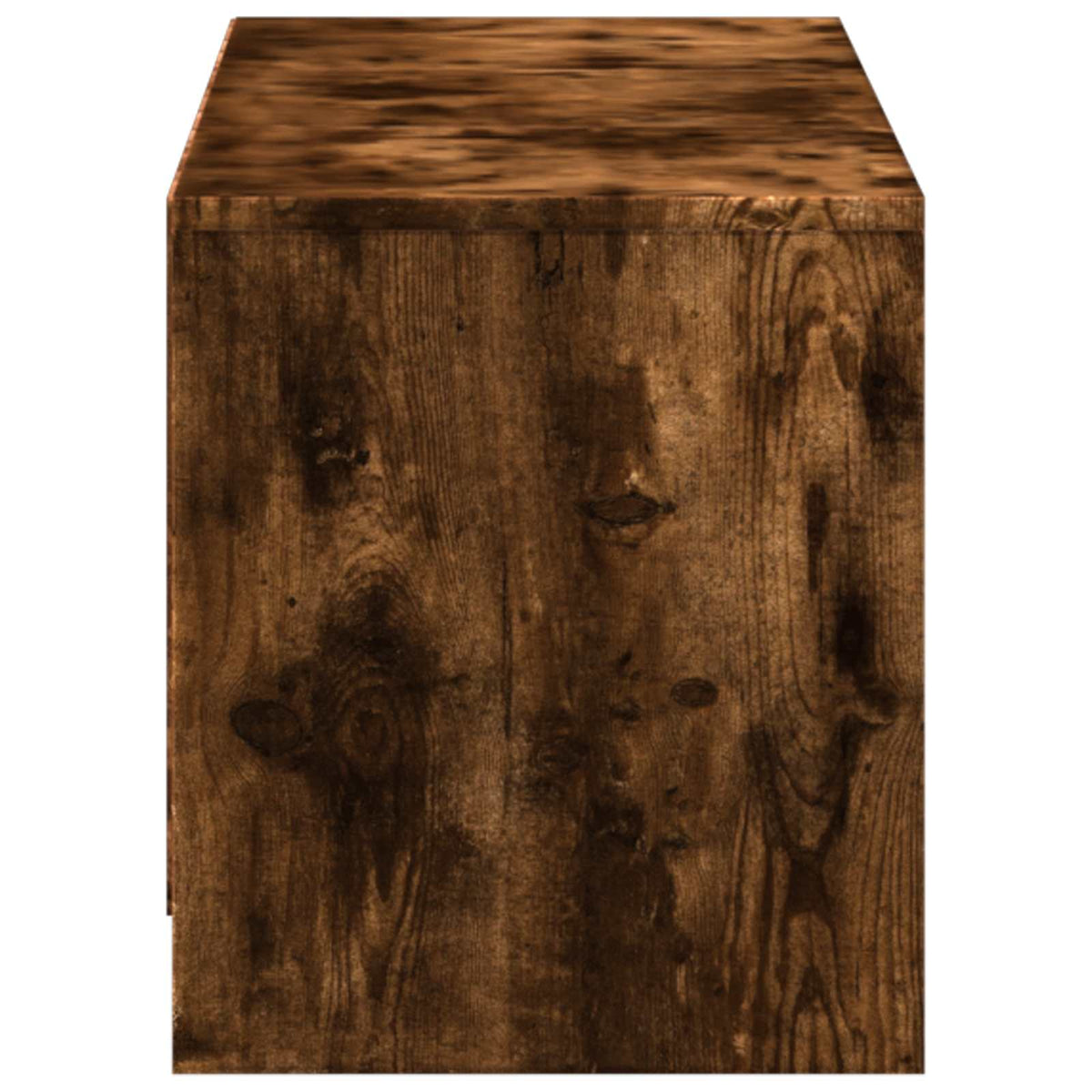 TV Cabinet with LED 140 x 34 x 40 cm Smoked Oak Engineered Wood