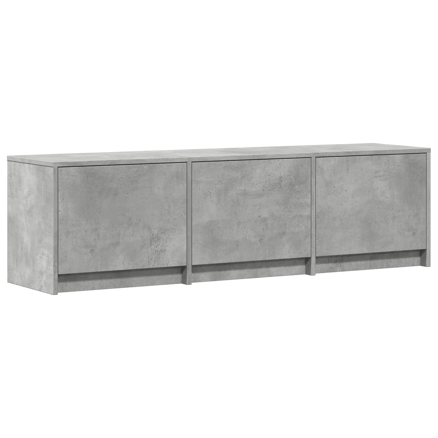 TV Cabinet with LED with LED Concrete Grey 140 x 34 x 40 cm