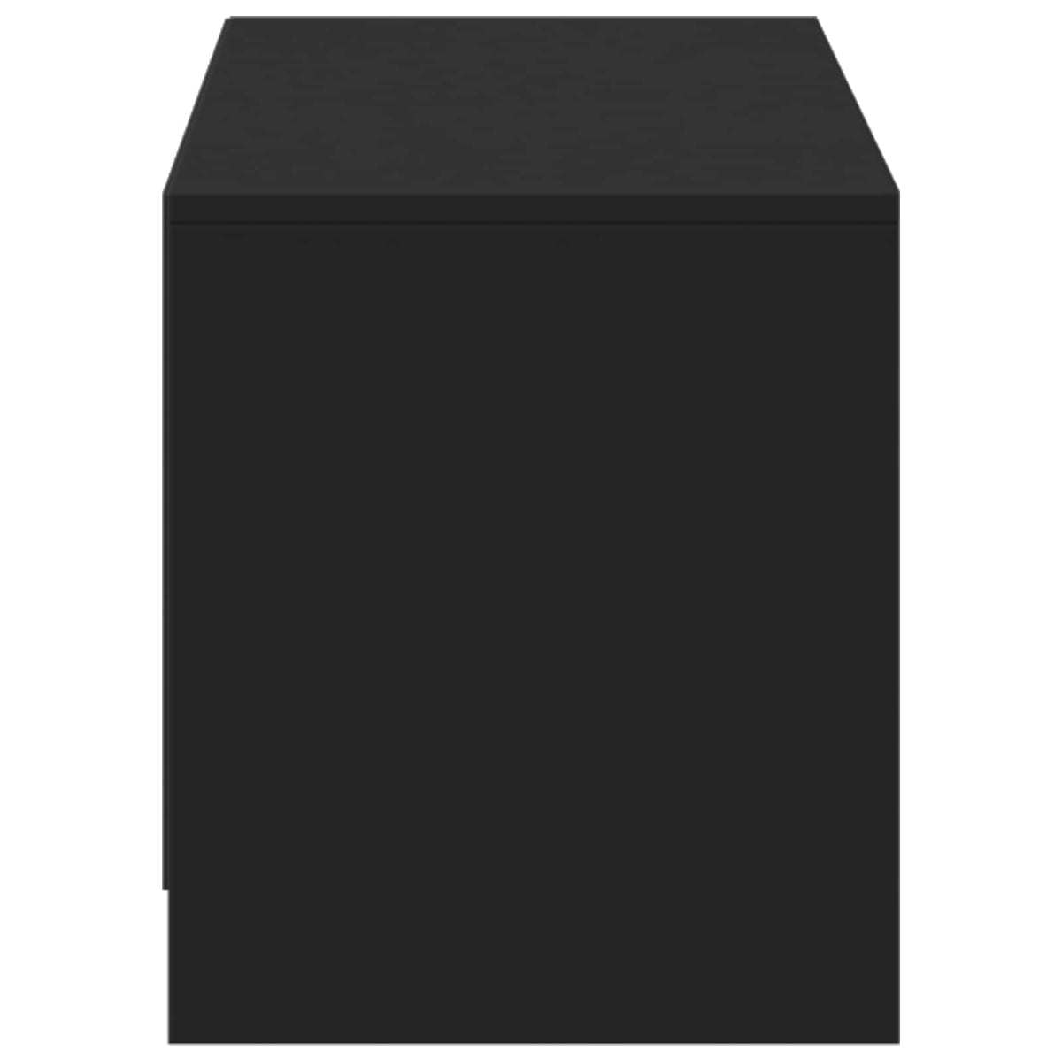 TV Cabinet with LED 140 x 34 x 40 cm Black Engineered Wood