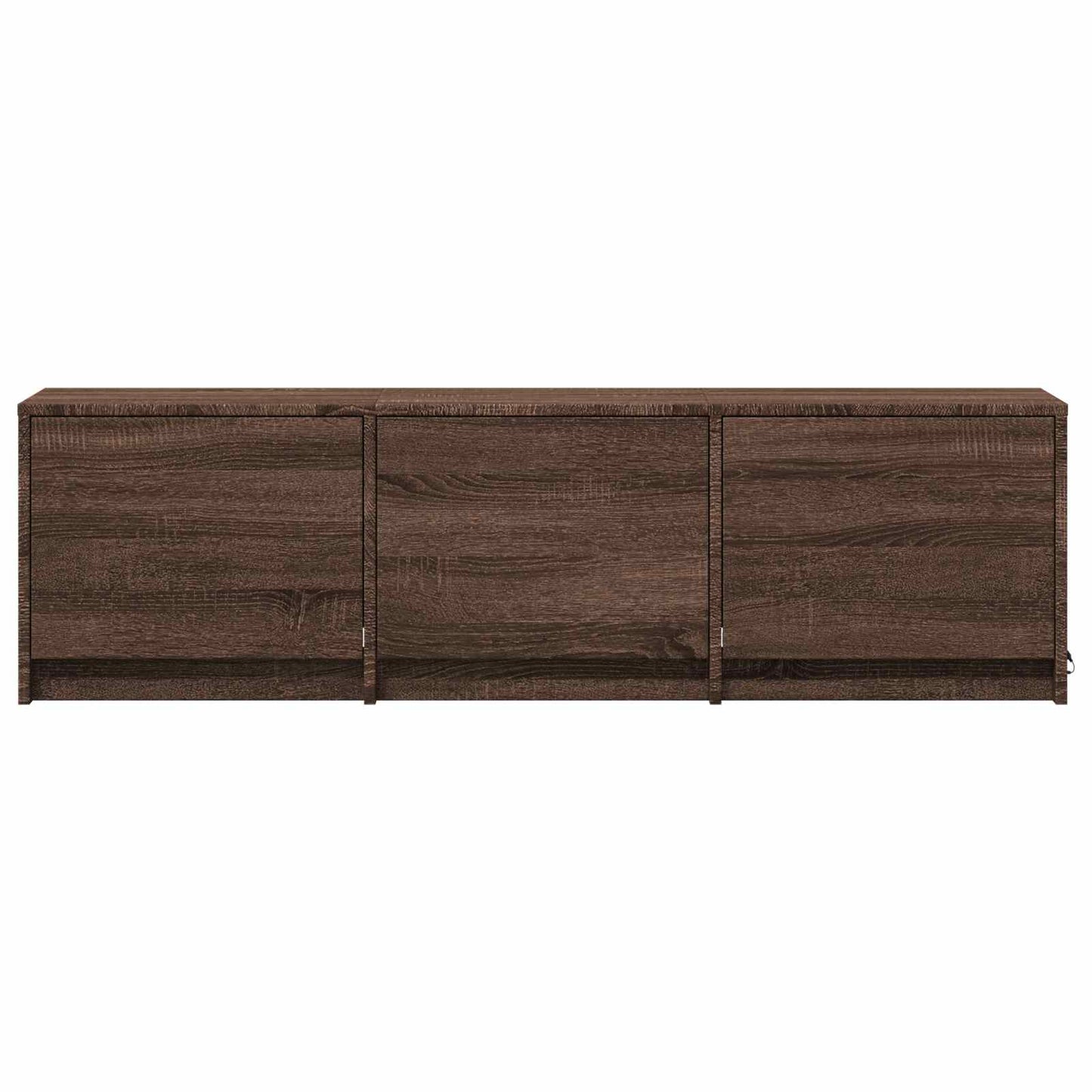 TV Cabinet with LED Brown Oak 140 x 34 x 40 cm Engineered Wood