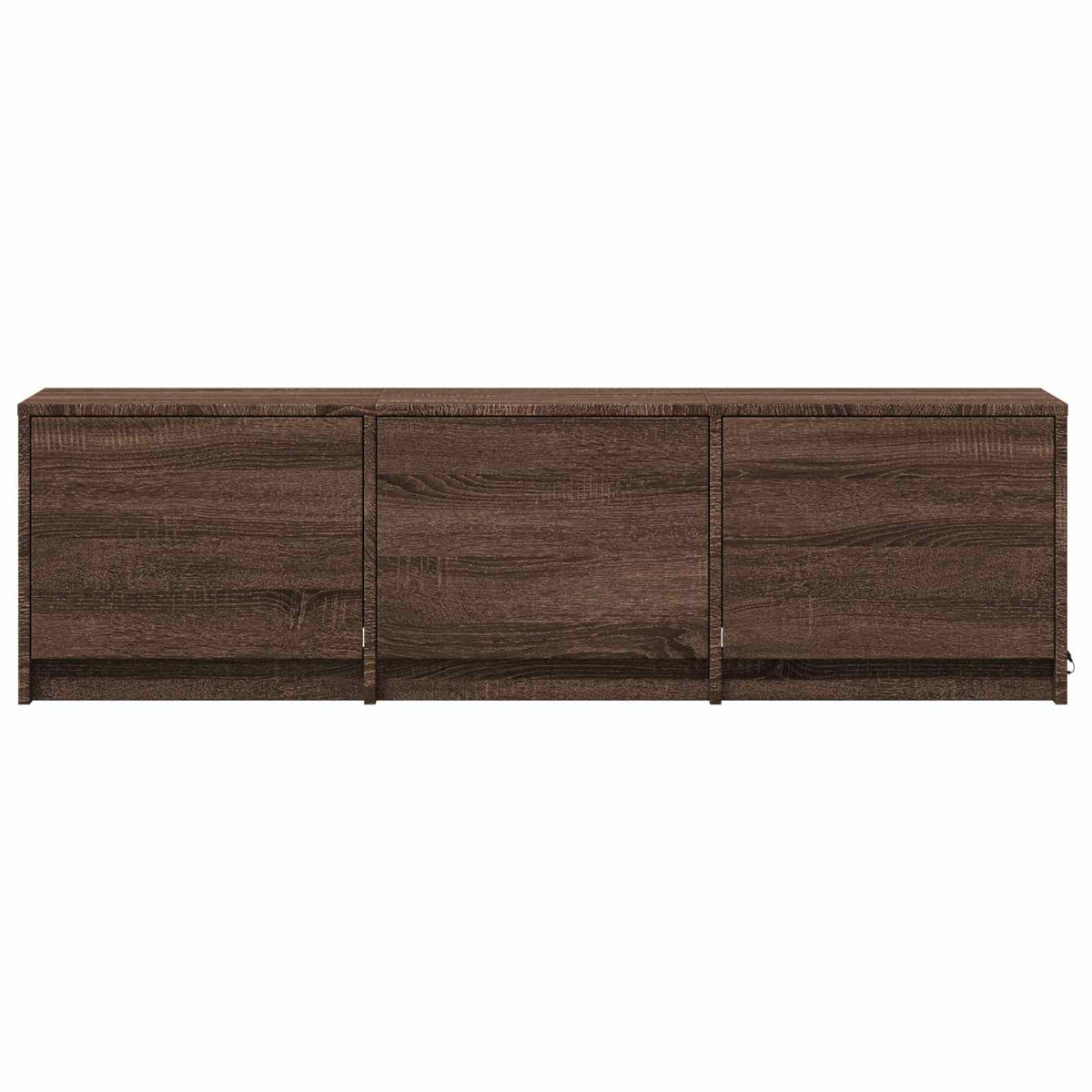 TV Cabinet with LED 140 x 34 x 40 cm Brown Oak Engineered Wood