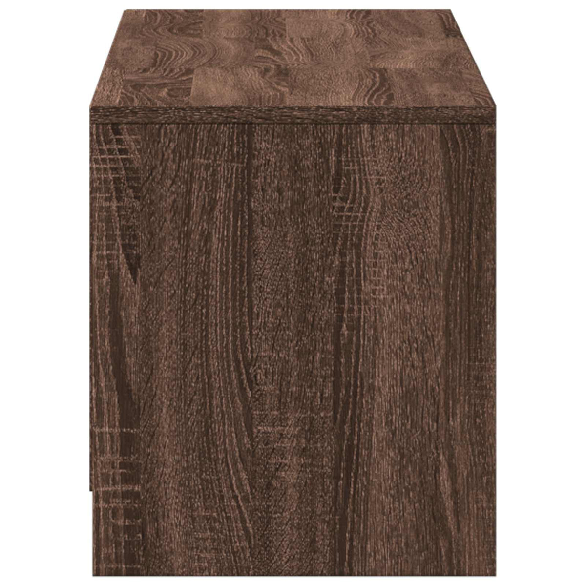 TV Cabinet with LED 140 x 34 x 40 cm Brown Oak Engineered Wood