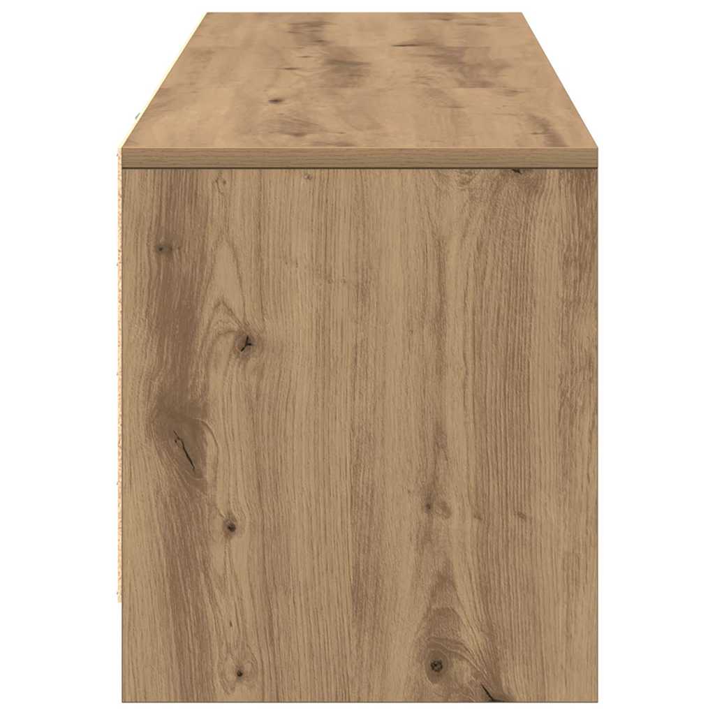 TV Cabinet with LED 140 x 34 x 40 cm Artisian Oak