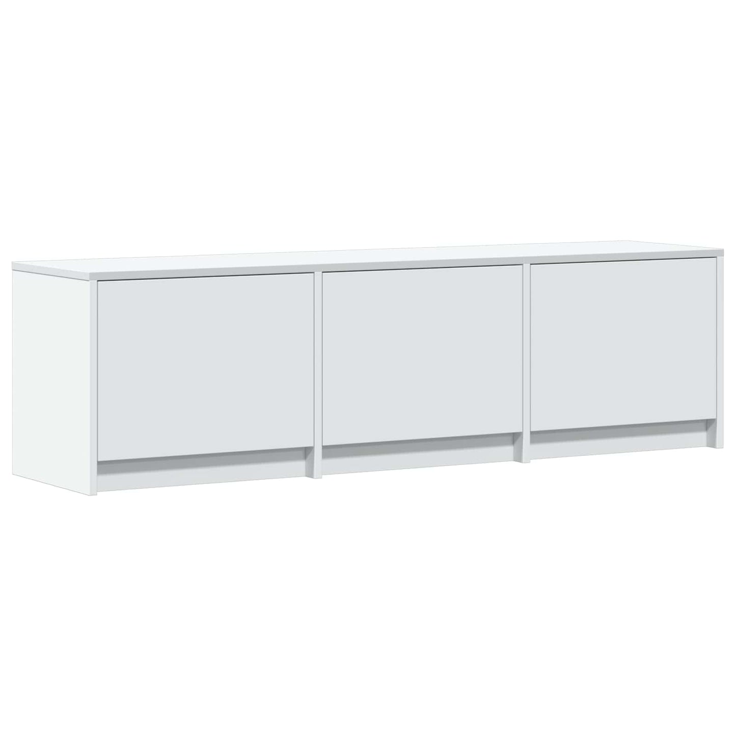 TV Cabinet with LED White 140 x 34 x 40 cm Engineered Wood