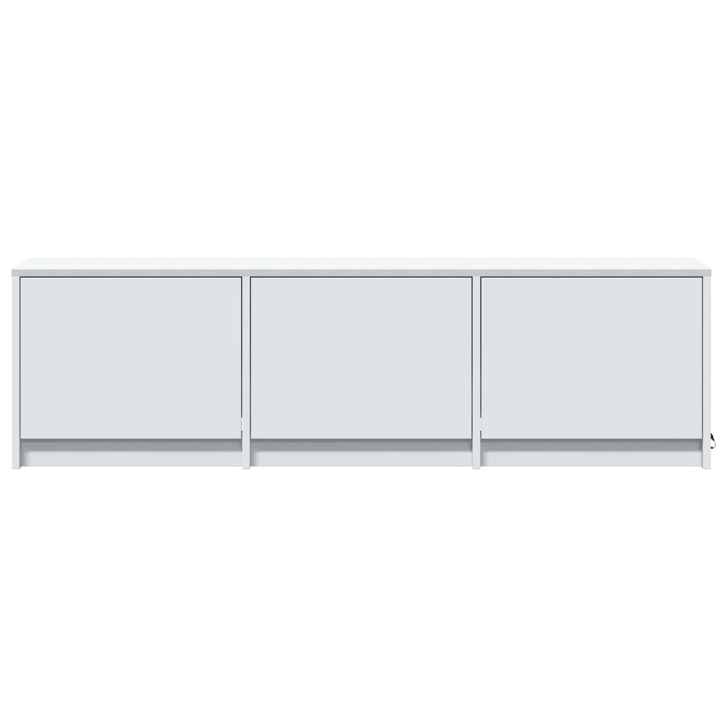 TV Cabinet with LED White 140 x 34 x 40 cm Engineered Wood