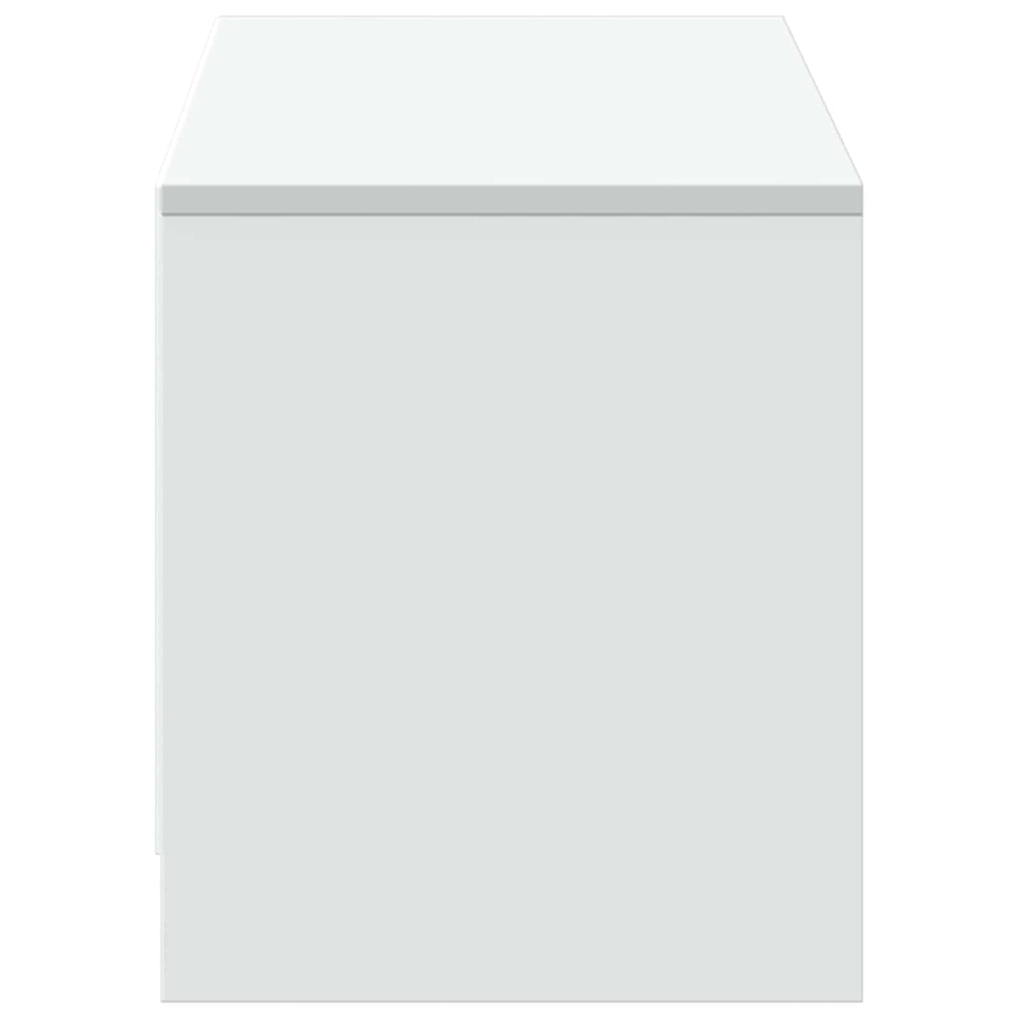 TV Cabinet with LED White 140 x 34 x 40 cm Engineered Wood