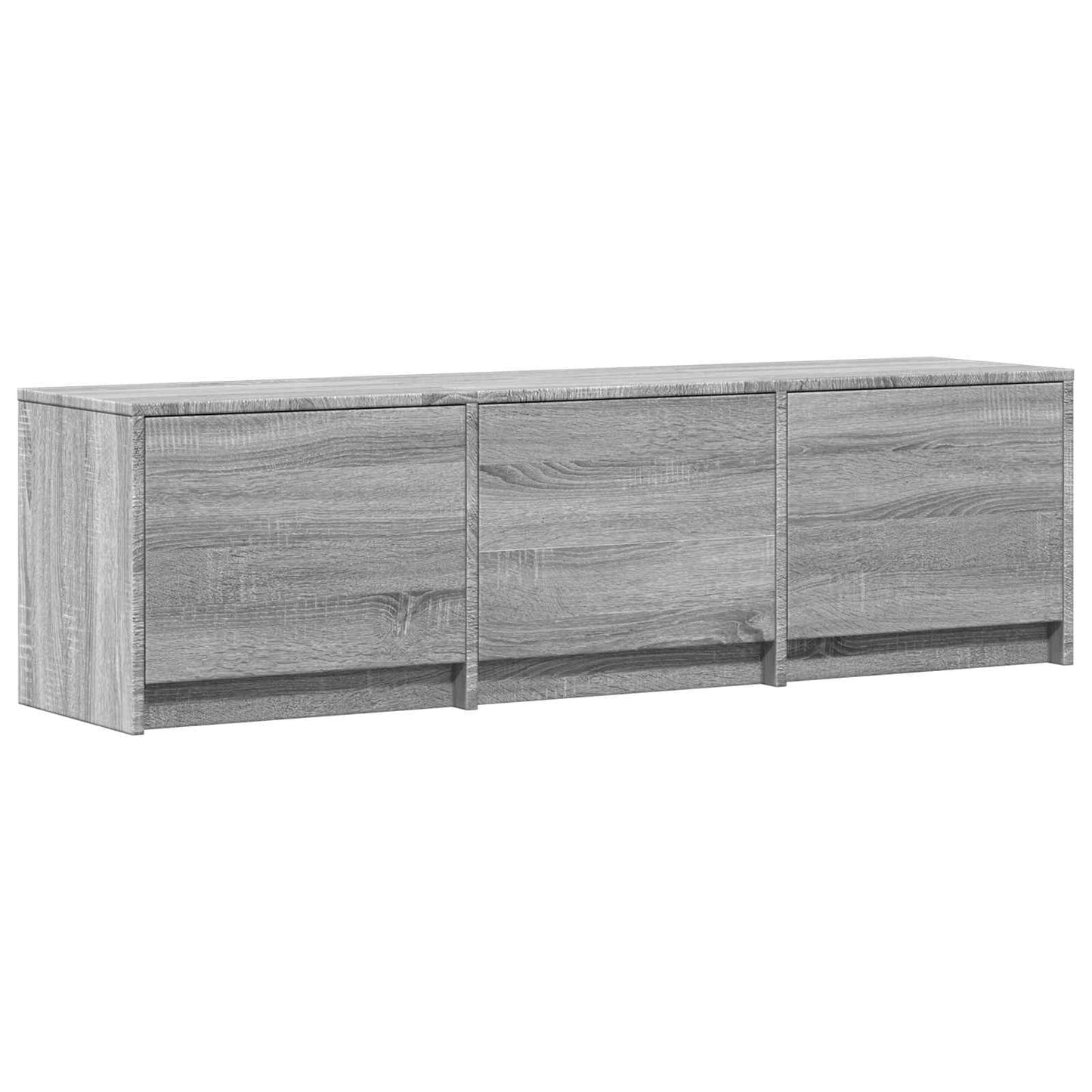 TV Cabinet with LED with LED Grey Sonoma 140 x 34 x 40 cm