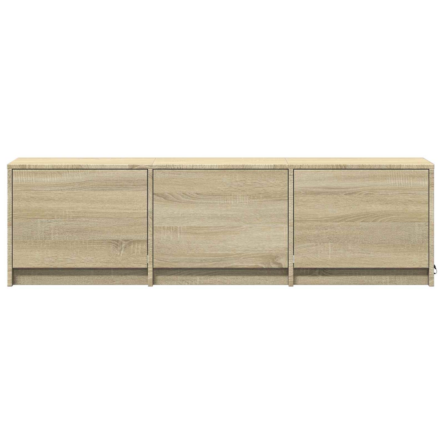 TV Cabinet with LED Sonoma Oak 140 x 34 x 40 cm Engineered Wood
