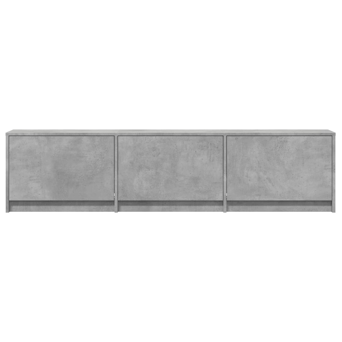 TV Cabinet with LED 165x34x40 cm Concrete Grey Engineered Wood