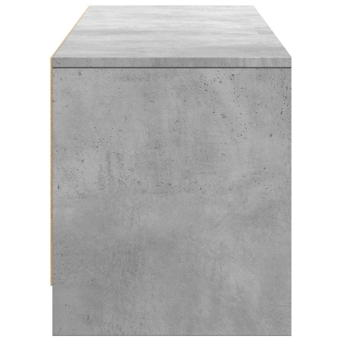 TV Cabinet with LED 165x34x40 cm Concrete Grey Engineered Wood