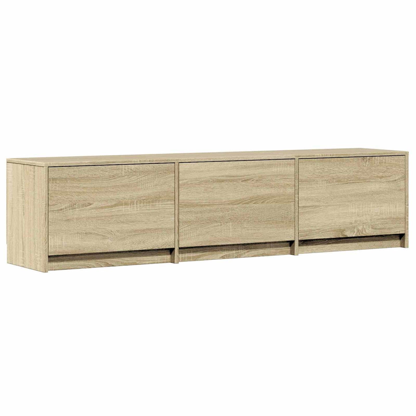 TV Cabinet with LED Sonoma Oak 165 x 34 x 40 cm Engineered Wood