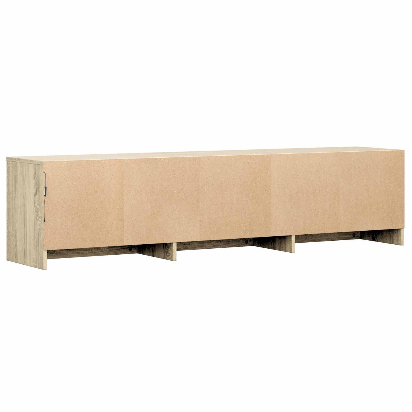 TV Cabinet with LED Sonoma Oak 165 x 34 x 40 cm Engineered Wood