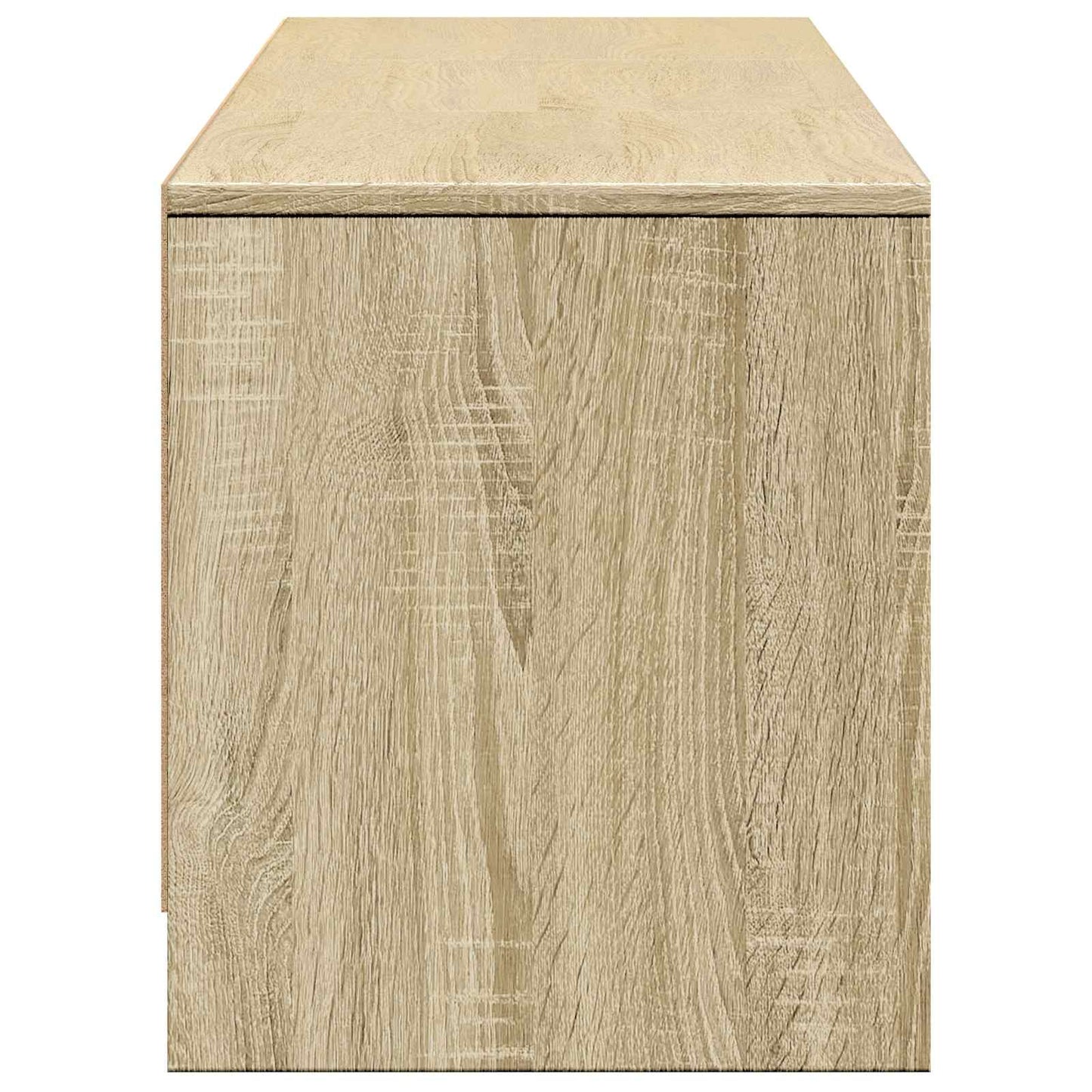 TV Cabinet with LED Sonoma Oak 165 x 34 x 40 cm Engineered Wood