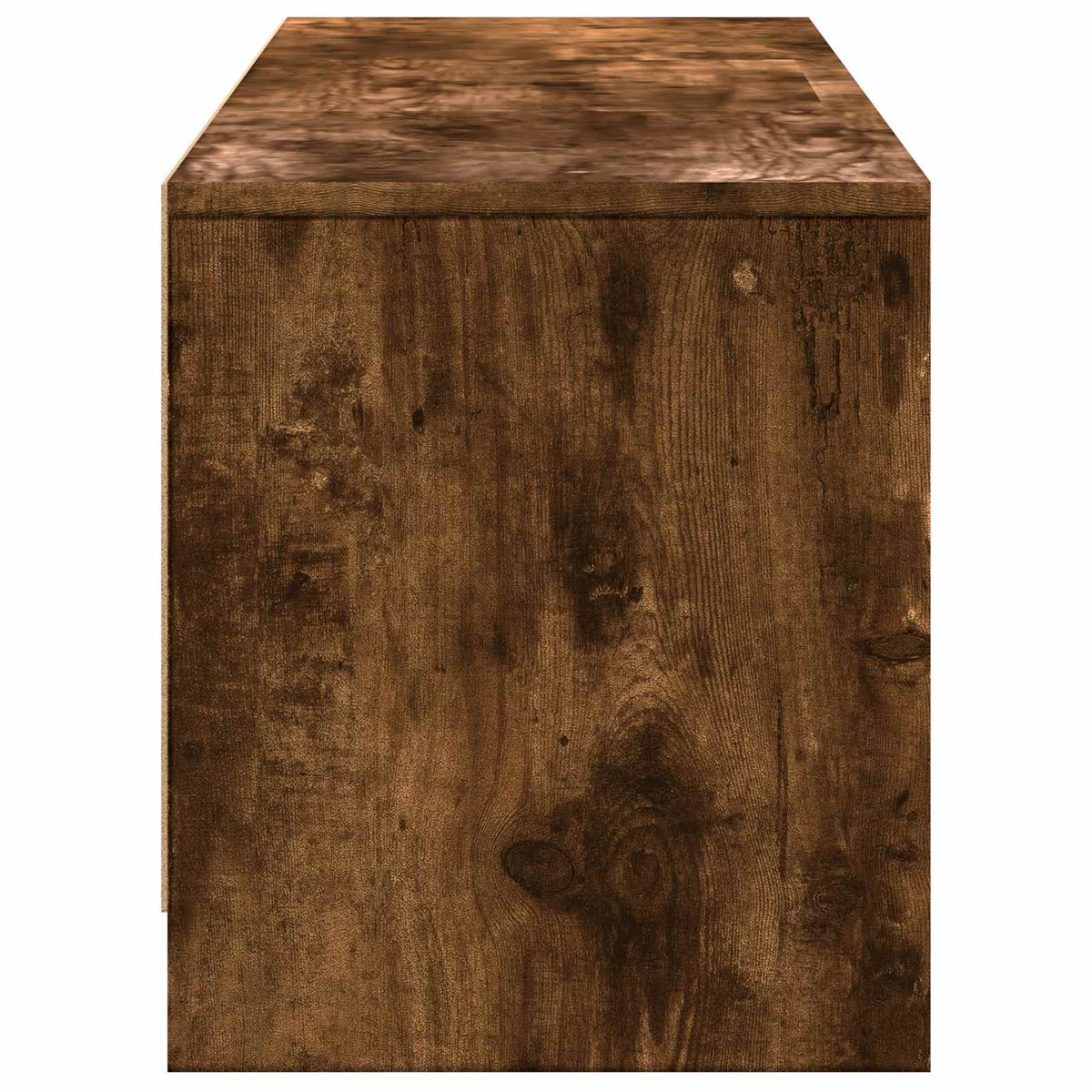 TV Cabinet with LED 165 x 34 x 40 cm Smoked Oak Engineered Wood