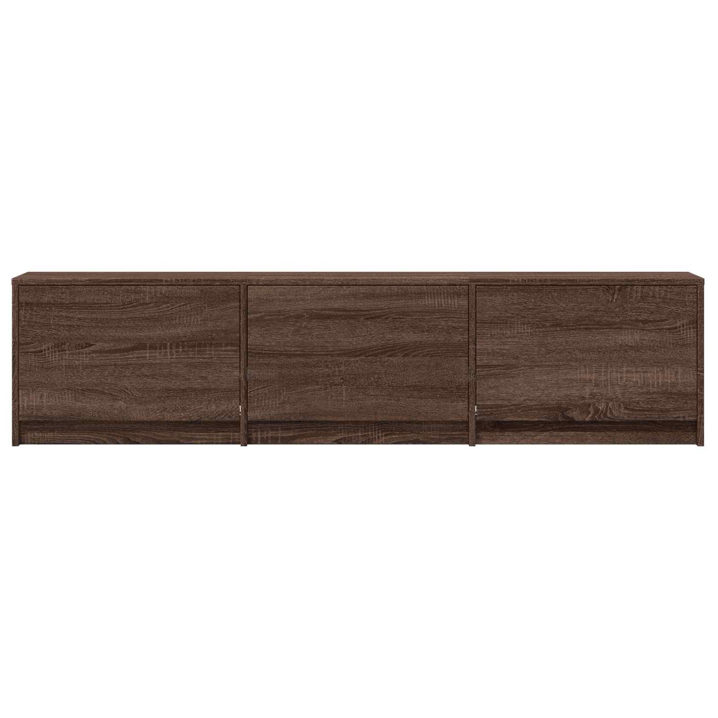 TV Cabinet with LED Brown Oak 165 x 34 x 40 cm Engineered Wood