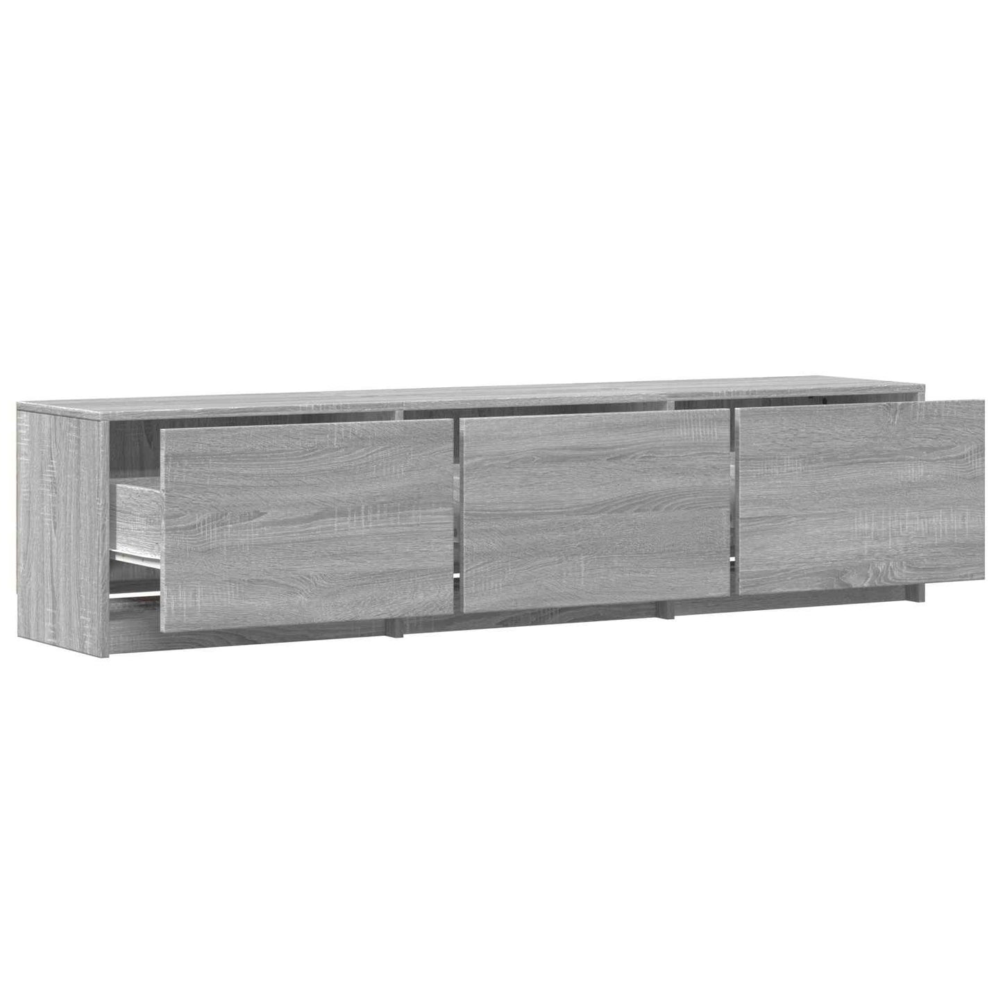 TV Cabinet with LED with LED Grey Sonoma 165 x 34 x 40 cm