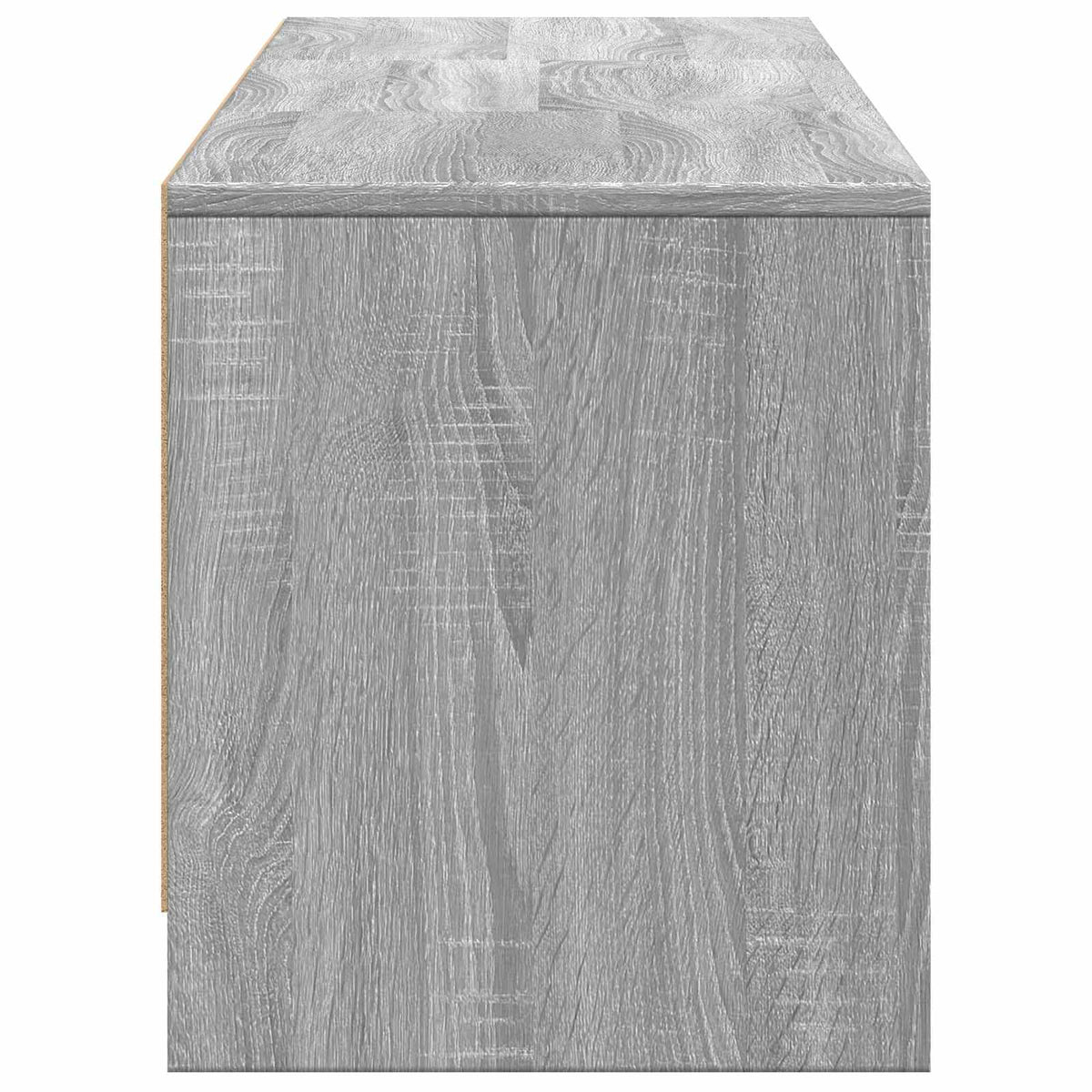 TV Cabinet with LED 165x34x40 cm Grey Sonoma Engineered Wood