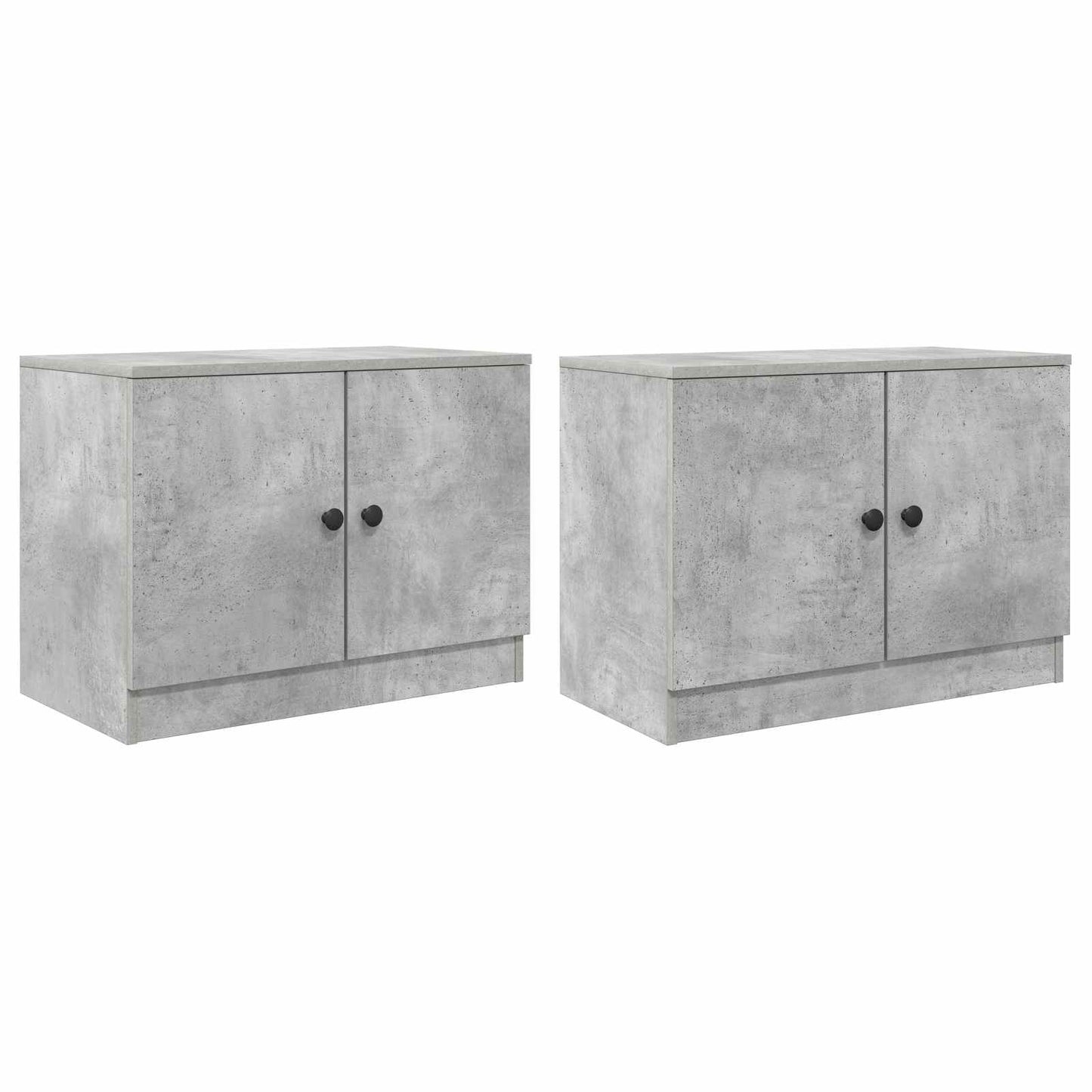Storage Cabinet for Loft Bed 2 pcs Concrete Grey