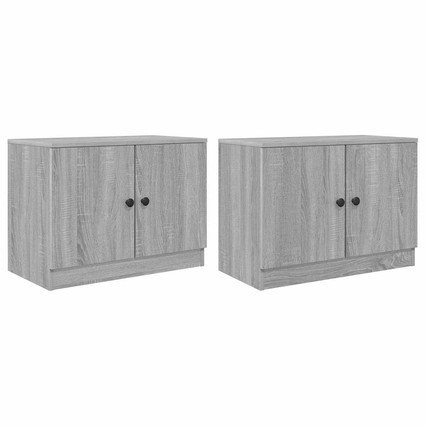 Storage Cabinet for Loft Bed 2 pcs Grey Sonoma 66 x 35 x 48 cm