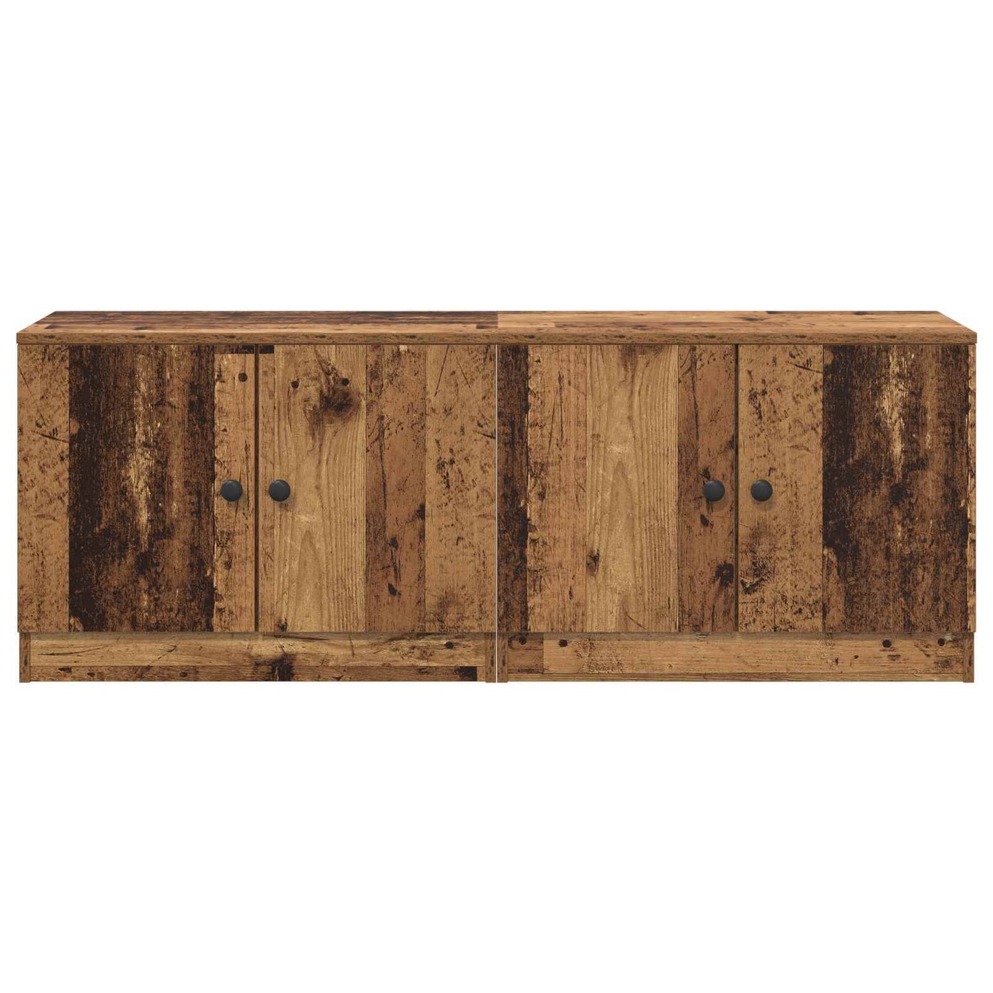 Storage Cabinet for Loft Bed 2 pcs Old Wood 66 x 35 x 48 cm