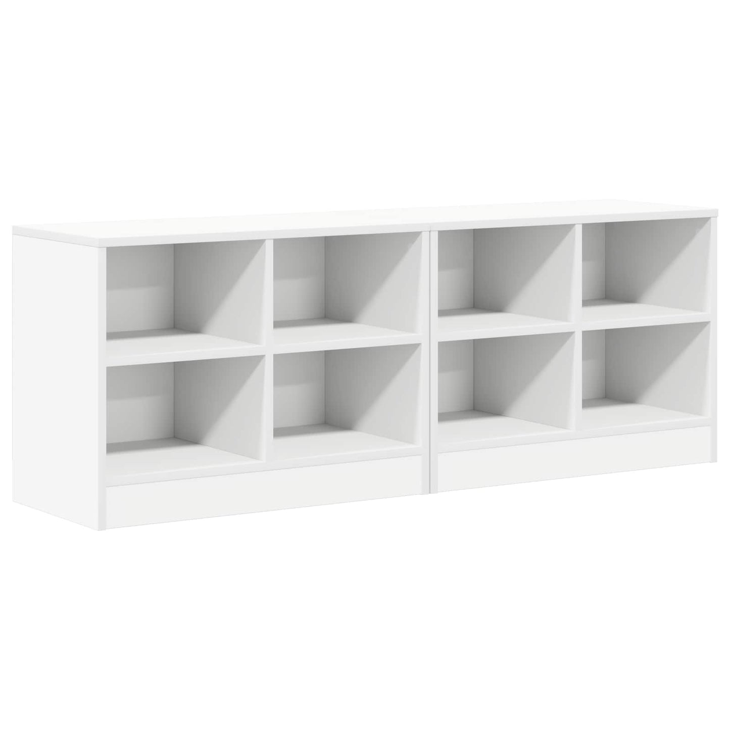 Bed Cabinet 2 pcs White 66 x 33 x 48 cm Engineered Wood