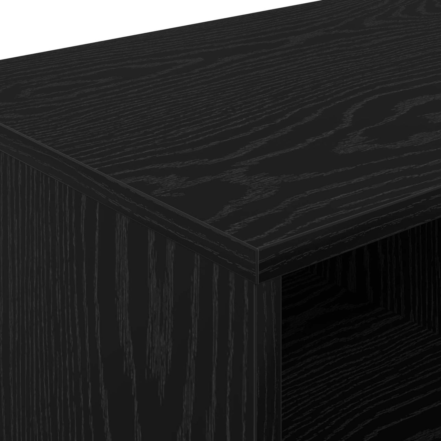 Bed Cabinet 2 pcs Black Oak 66 x 33 x 48 cm Engineered Wood