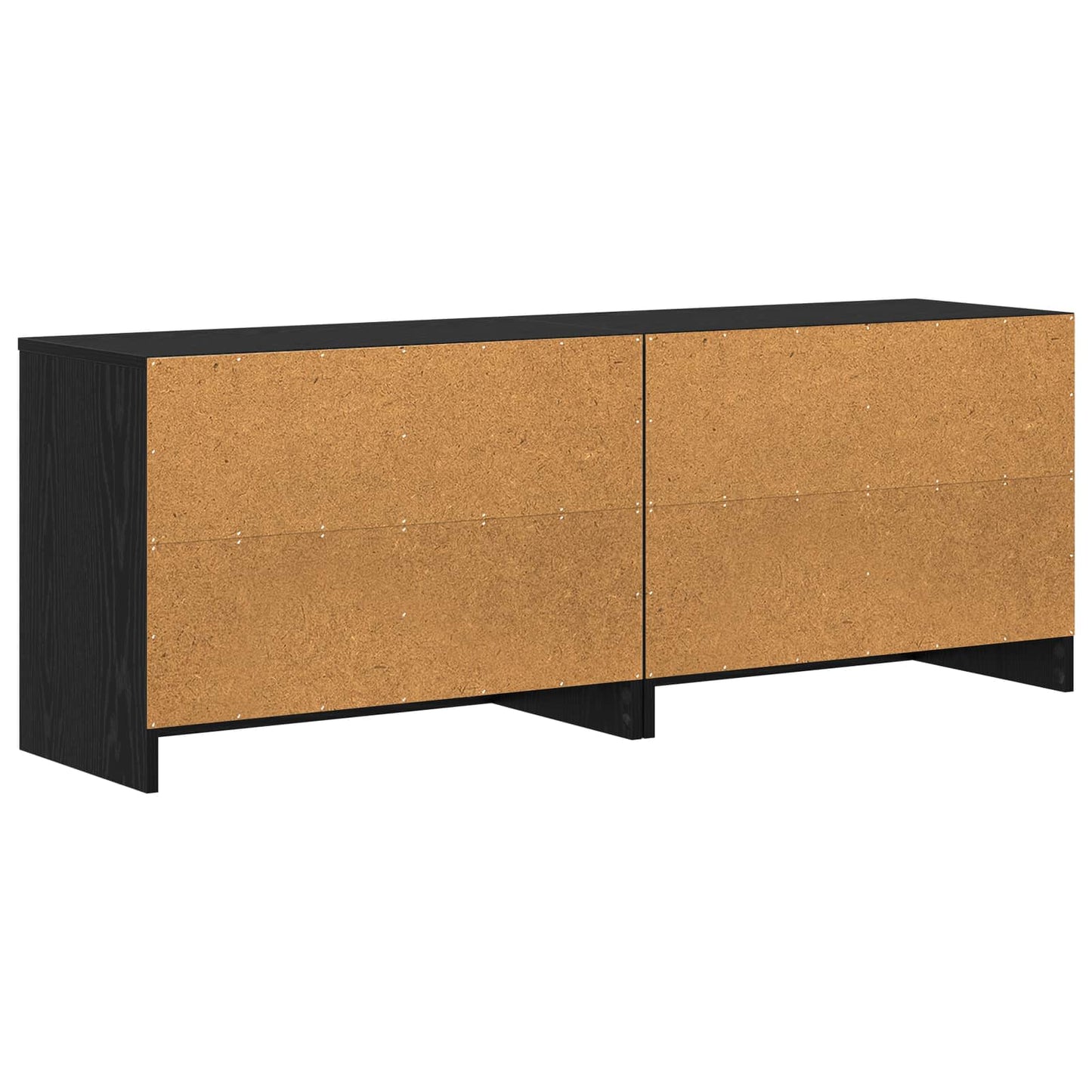 Bed Cabinet 2 pcs Black Oak 66 x 33 x 48 cm Engineered Wood