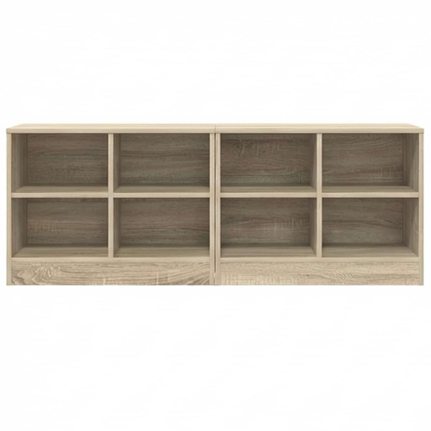Bed Cabinet 2 pcs Sonoma Oak 66 x 33 x 48 cm Engineered Wood