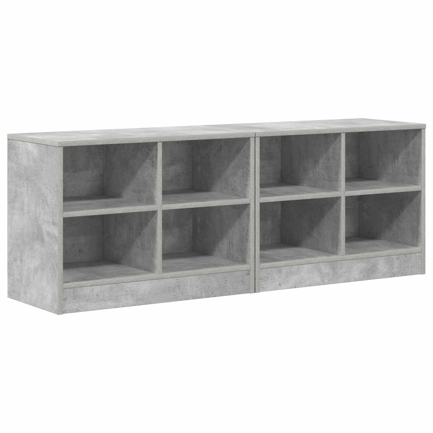 Bed Cabinet 2 pcs Concrete Grey 66 x 33 x 48 cm Engineered Wood