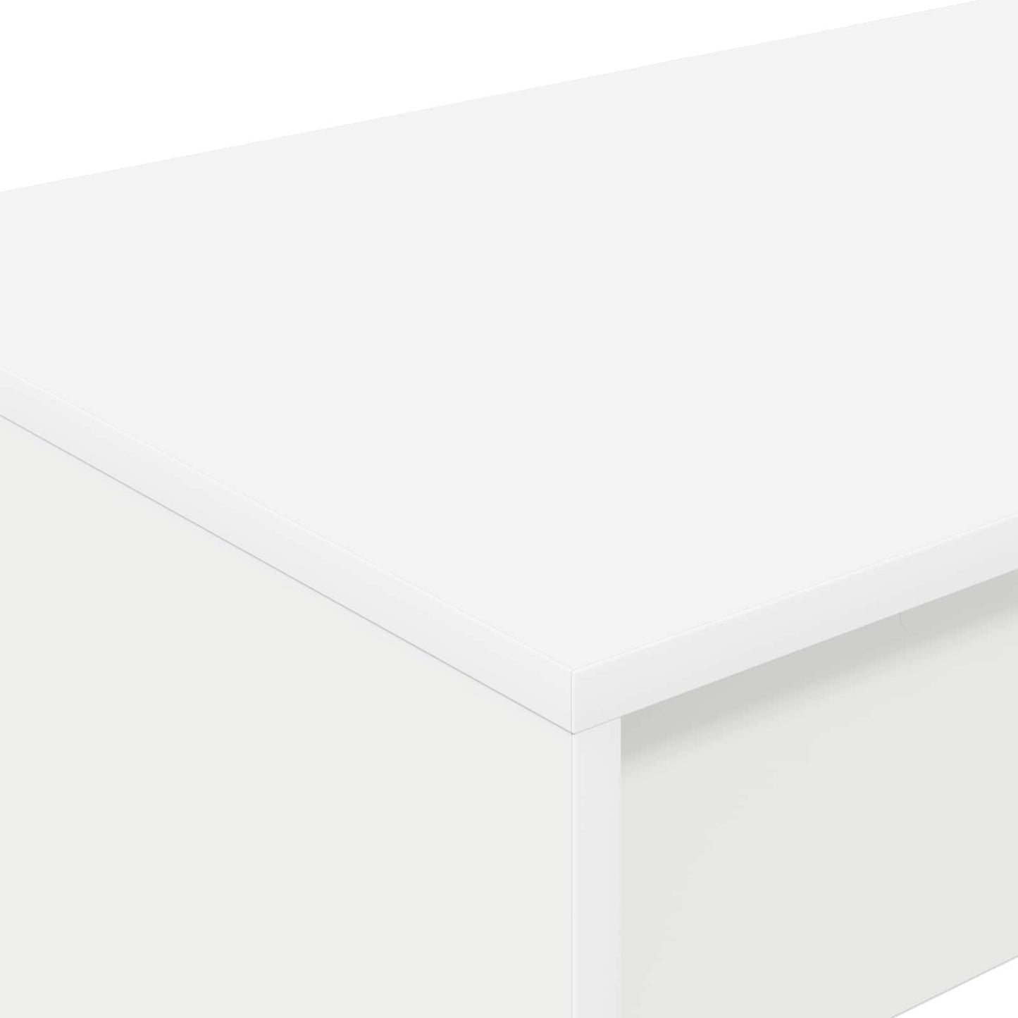 Bed Desk White Engineered Wood 100 x 45 x 75 cm